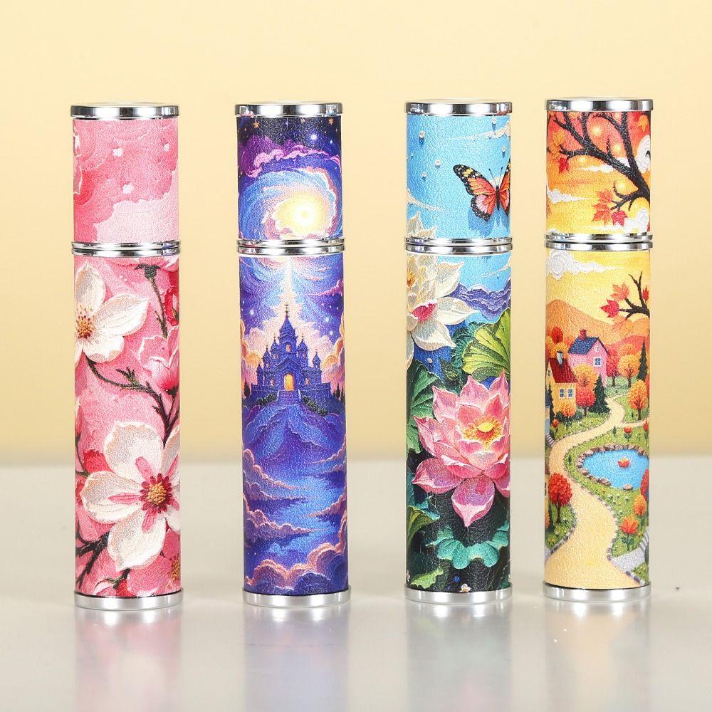 Refillable Mini Perfume Bottle PU Leather Perfume Atomizer Bottle  for Travel Cosmetic Dispenser