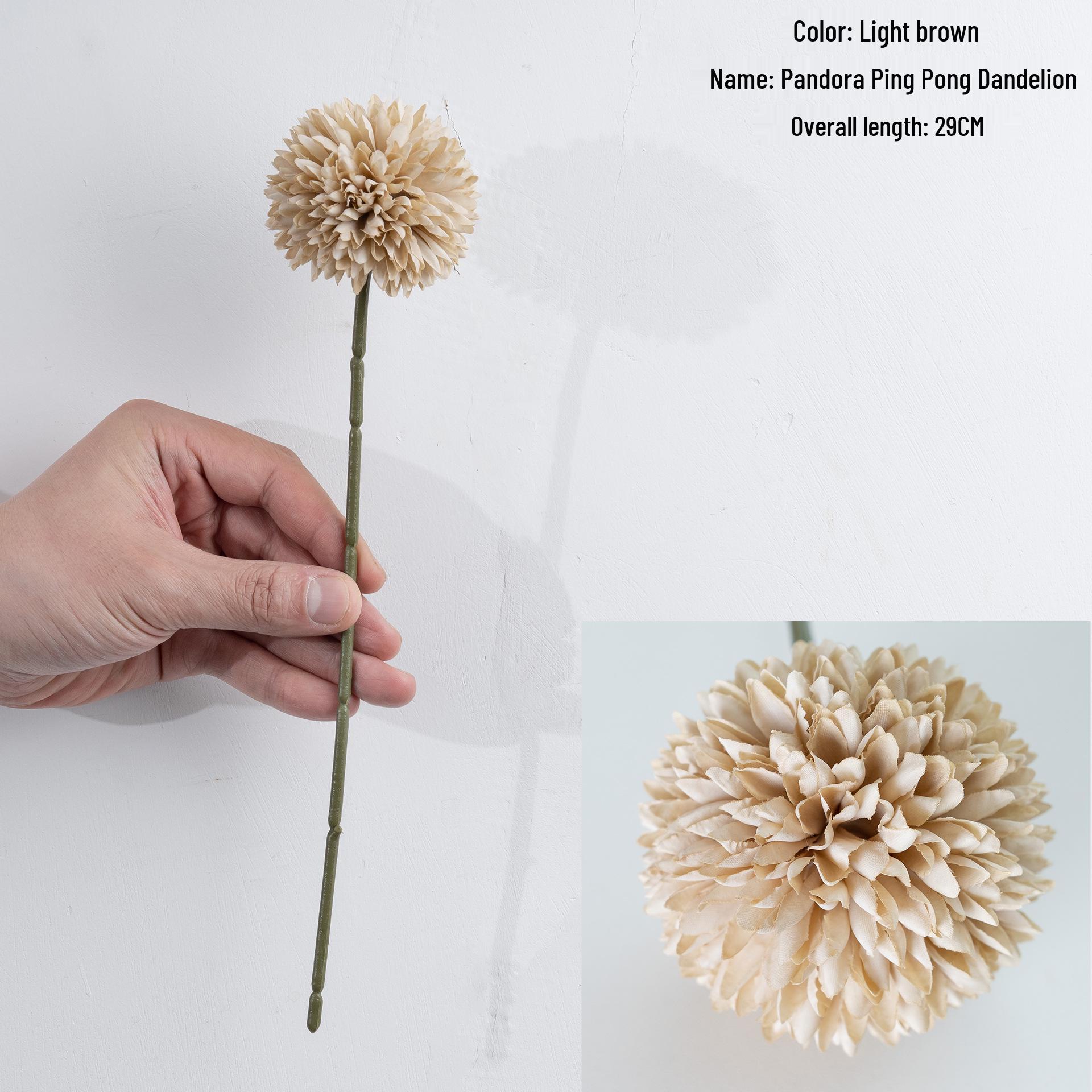 Dandelion Thistle Ball Artificial Flower for Wedding Decoration and Handicraft.
