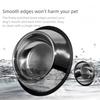Stainless Steel Metal Feeder Bowl Anti Tip Drinking Water Bowl Pet Cat Dog Bowl  Pet Accessories