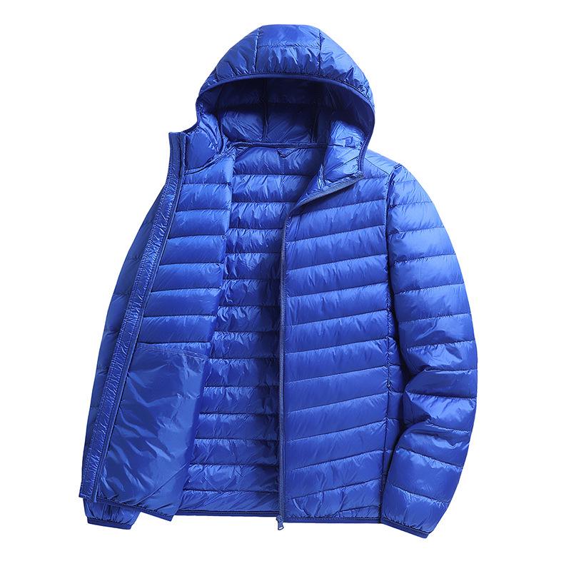 Outdoor Mountain Style Men's Lightweight Down Hoodie Jacket