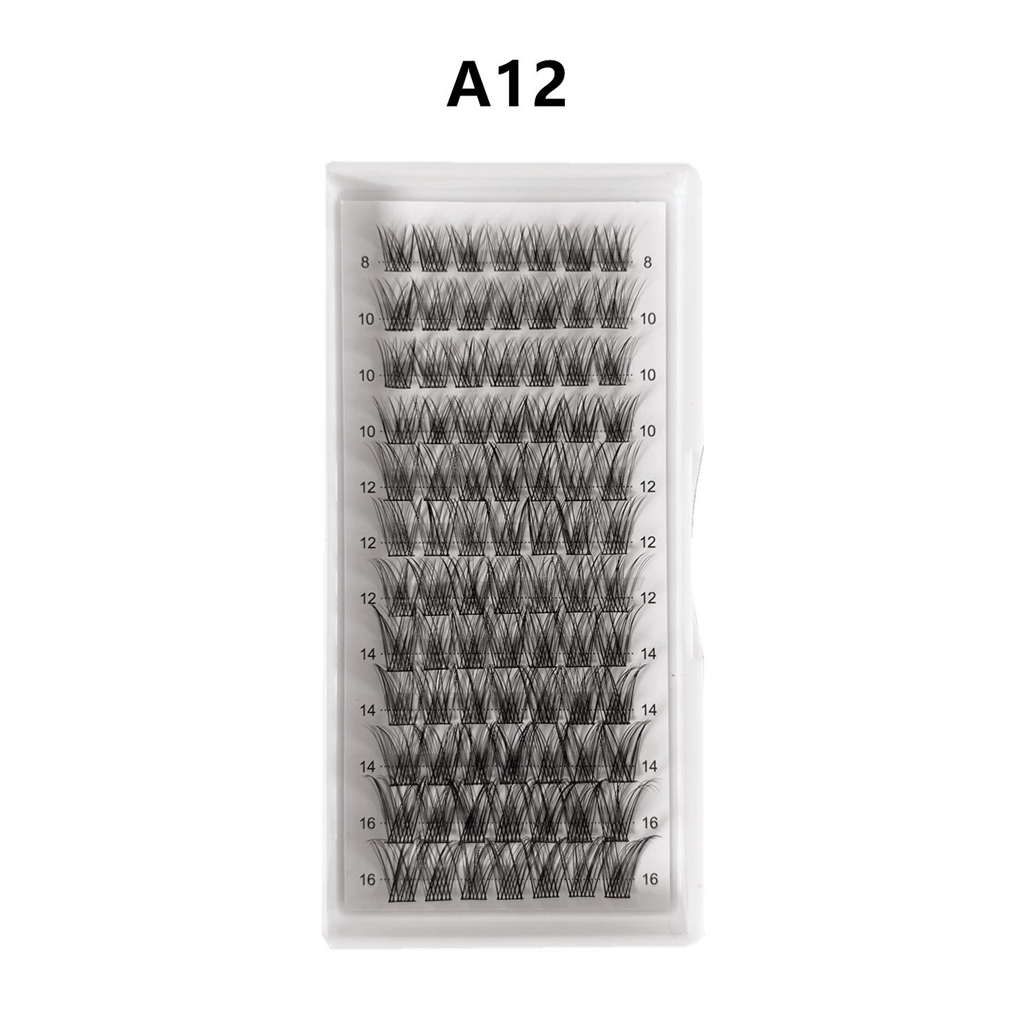 Натуральные Мягкие Самоклеящиеся Сегментированные Накладные Ресницы в Пучках Сделай Сам Ресницы