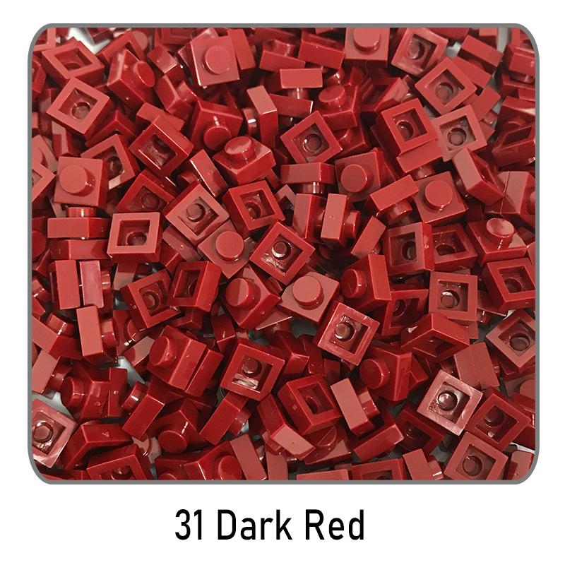 500Pcs Diy Pixel Art Building Blocks Thin Figures Bricks Compatible With 3024 1X1 Square Bricks Bulk Assemble Toys Gift For Chil