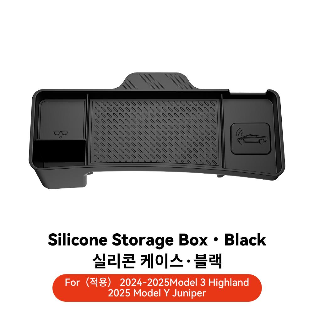 

YZ For Tesla Model Y Juniper Model 3 Highland Rear Screen Storage box Organizer Dashboard bracket Tissue Box Tray Accessories чёрный