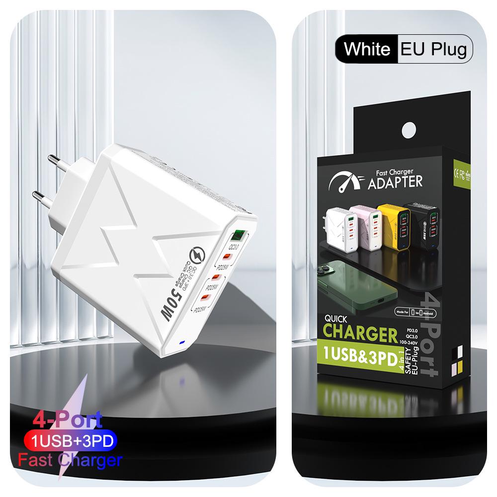 65W PD/QC3.0 Fast Charger for Phones & Tablets - European Standard