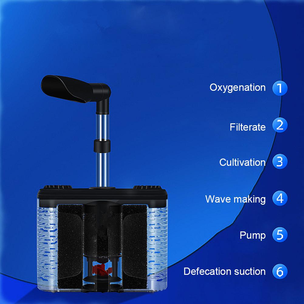 Fish Tank Filters Internal Aquarium Filter 2 Pressure Adjusting Switch Sponge Internal