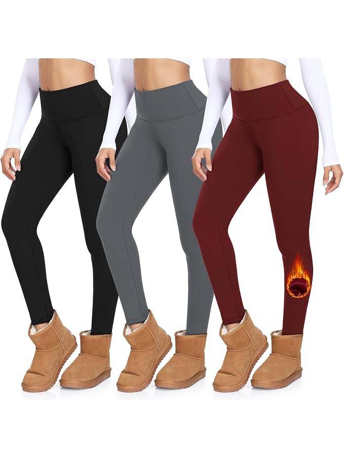 Autumn/Winter High Waist Velvet Lined Yoga Pants - Slimming, High Elastic, Warm Sportswear for Outdoor Activities