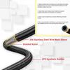 15FT AN6 Automatic Transmission Cooler Line Kit For 4L60E 4L65E - Black Nylon Braided Fuel Line Oil/Gas/Fuel Hose Kit