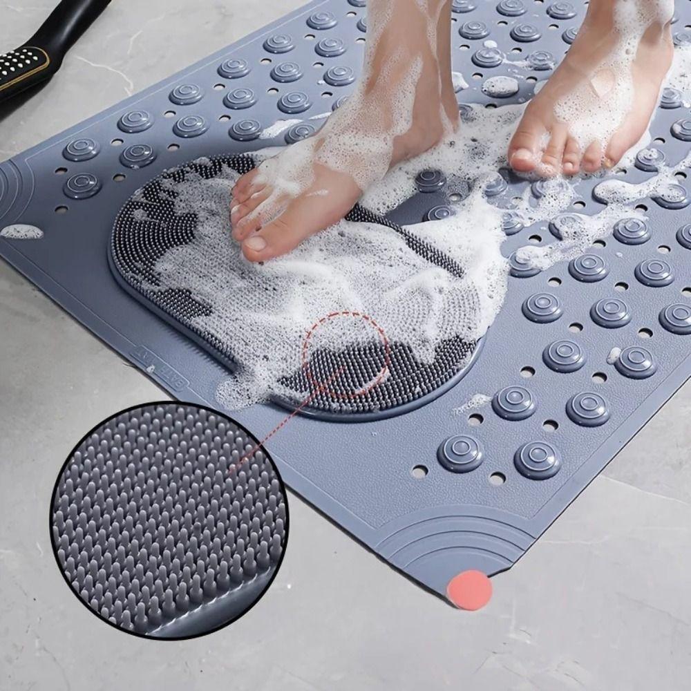 PVC Massage Nubs Mat Rectangular Shower Safety Rug New Bathroom Floor Mat  Shower