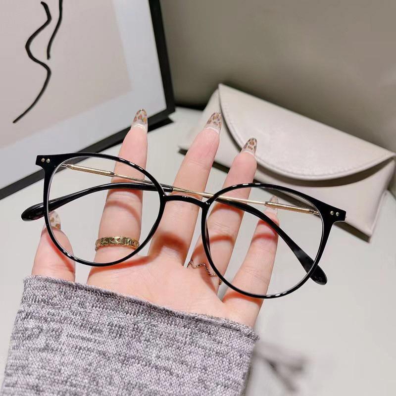 

Прозрачная оправа для компьютерных очков для женщин и мужчин, блокирующая синий свет, круглая оправа, оптические очки чёрный