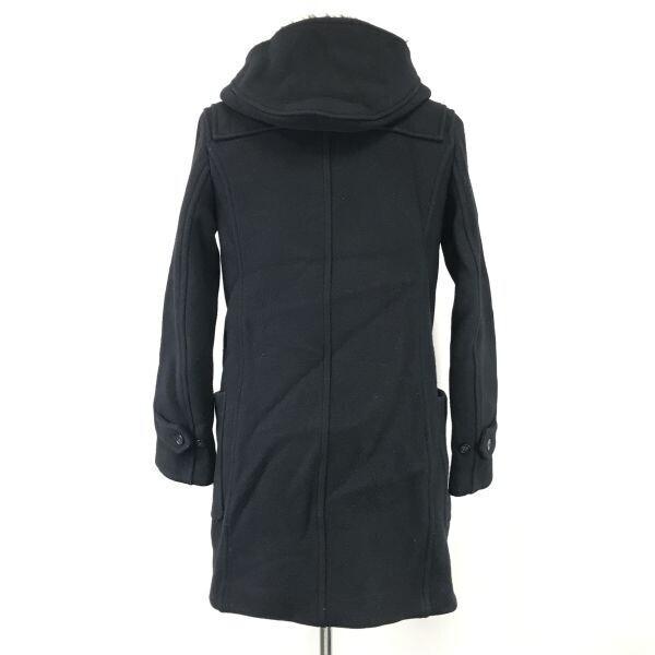 Made in Japan SUNAO KUWAHARA Long Duffle Coat M Men Black Fur Detail(USED)