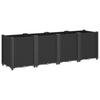 Plant Pot Black 160x40x53 cm PP