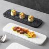 Vassoi Lunghi per Sushi in Melamina Riutilizzabili Superficie Testurizzata Resistenti alla Rottura Per Ristoranti Giapponesi Feste Sushi a Casa