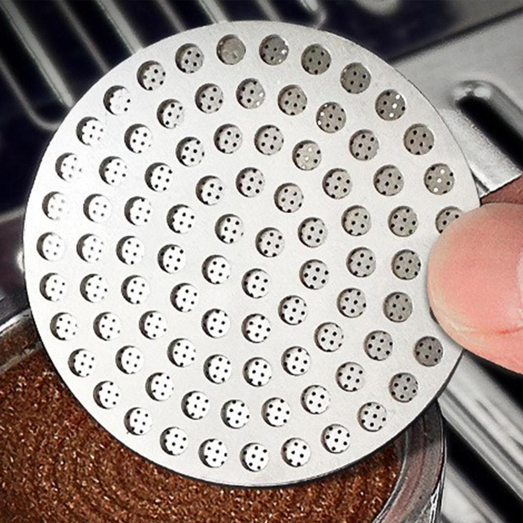 Coffee Puck Stainless Steel Coffee Filter Screen Reusable Mesh Filter Professional Accessories For Kitchen Home Commercial Cafe