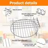 Air Fryer Edelstahl-Rack-Tablett und Dampfgestell Air Fryer Werkzeuge Barbecue Grill Backtopf Zubehör Kochwerkzeuge