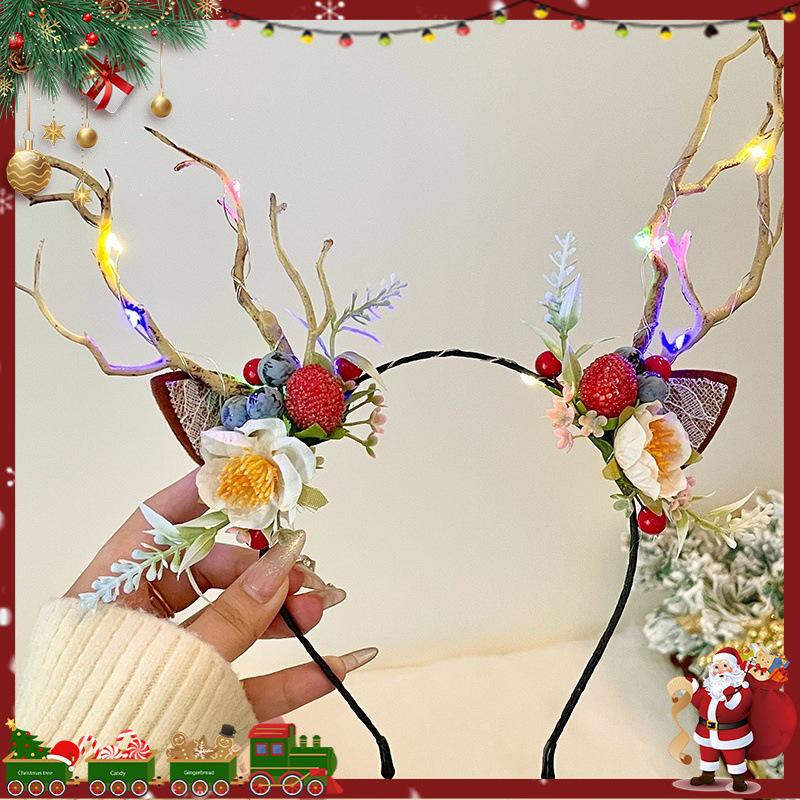 Weihnachts Rentier Geweih Stirnband für Kinder - Niedliches Kostümgeschenk, Haarspange & Dekoration