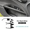 For Seat Altea 2004 2005 2006 2007 2008 2009 2010 2011 2012 2013 2014-2016 Real Soft Carbon Fiber Car Window Lift Panel Sticker