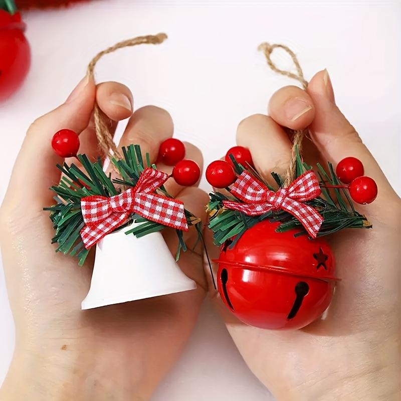 4/8pcs Christmas Bells In Different Styles,Jingle Bells,Multifunctional Christmas Tree Ornaments,Exquisite Christmas Decorations
