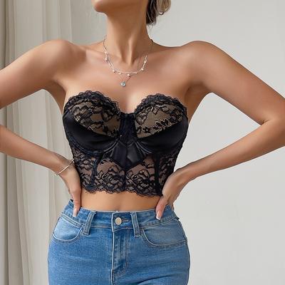 Spice Girl Δαντέλα Ραφή Μικρό Γιλέκο Γυναικείο Καλοκαίρι Δημιουργία Σιλουέτας Στενό Κοντό Αμάνικο Παλτό με Στήθος