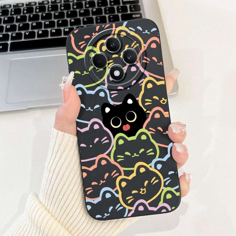 For OPPO Reno 12F 5G Case CPH2637 Lovely Panda Rabbit Liquid Silicone Durable Back Cover For OPPO Reno12F Reno12 FS F27 5G Coque