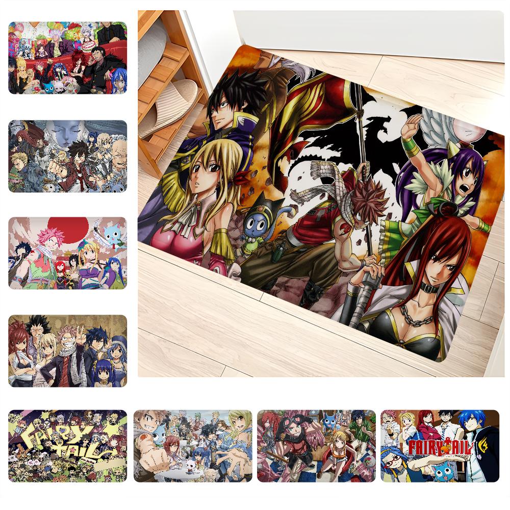 Fairy Tail Room Mats Anti-slip Absorb Water Long Strip Cushion Bedroon Mat Household Carpets