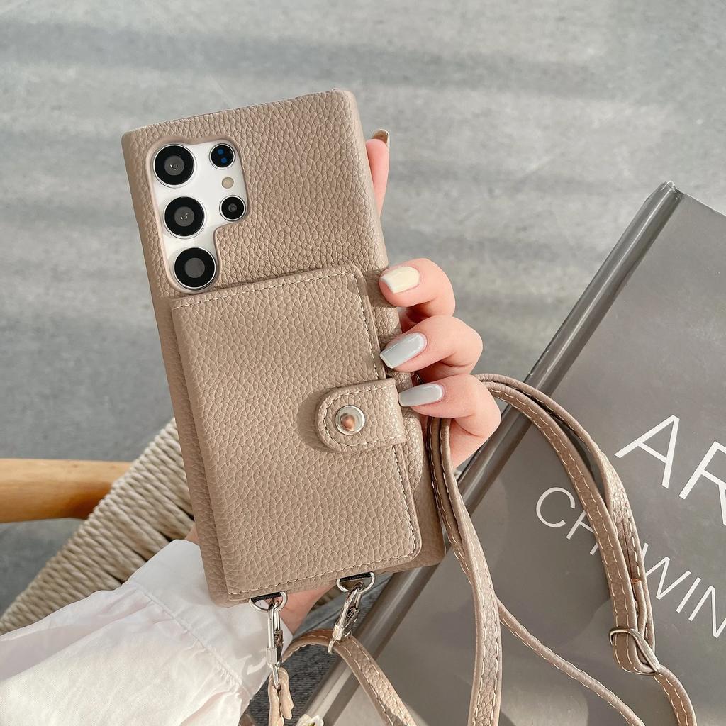 Leather Crossbody Phone Case for Samsung Galaxy S23 FE S24 Ultra S22 S21 Plus A55 A15 A25 A35 A14 A24 A34 A54 Wallet Card Holder