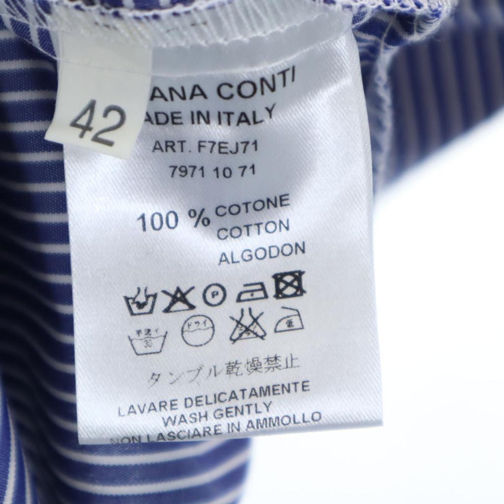 unused LIVIANA CONTI made in Italy Striped Pattern Long sleeve Shirt dress Women Used