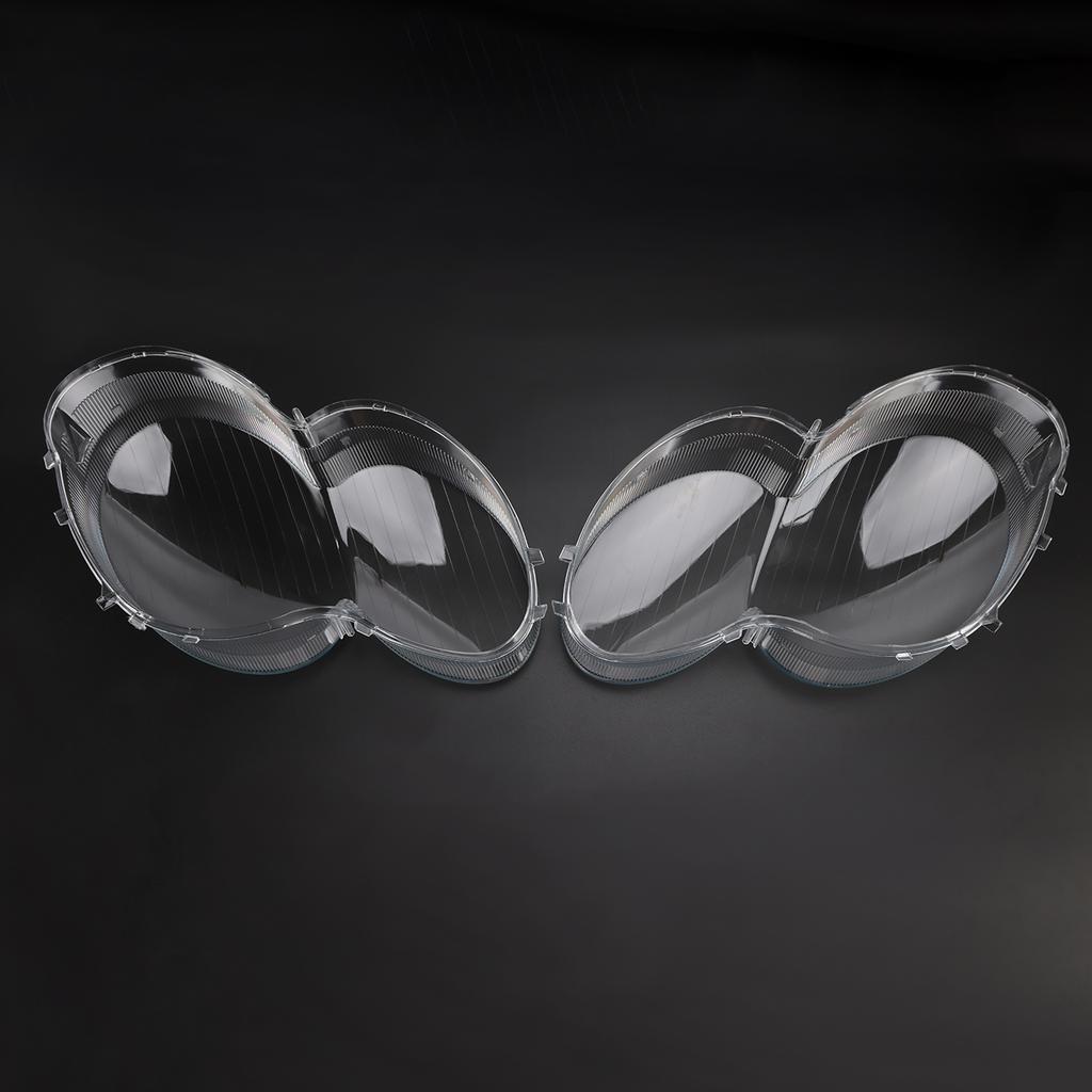 2Pcs Headlight Shell Lens Cover+Glue For Benz W230/R230 SL500 SL600 2003-08