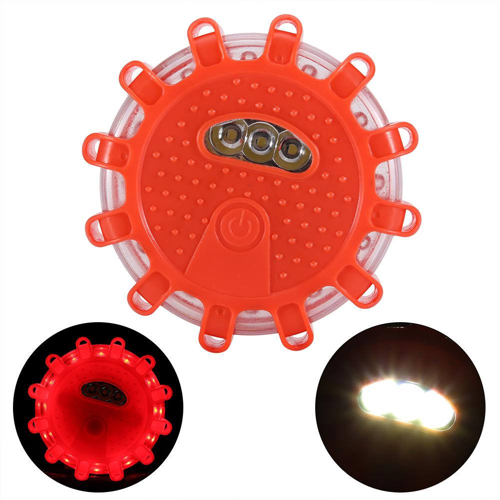 12LED Blue 3LED White Flashing Warning Night Light Roadside Emergency Safety Flare Light