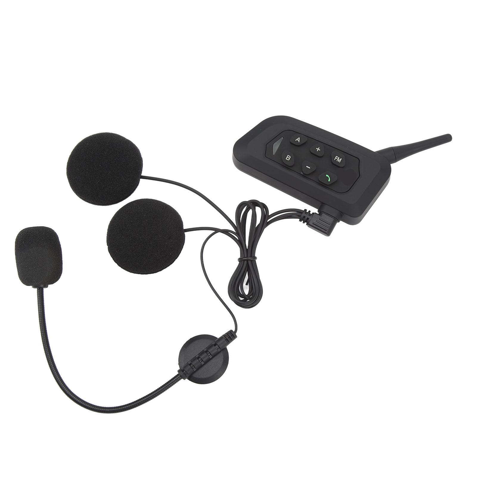 

Мотоциклетный шлем Bluetooth гарнитура IP67 водонепроницаемый 1500M расстояние интерком шлем наушники для 4