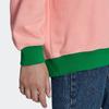 Adidas Originals Trefoil Sweatshirt Crew Neck Logo Print Pullover Long Sleeve Women Sweatshirt Pink IB2039