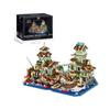 Seaside Boathouse Reconnaissance Nautical Fishing House Building Blocks, Compatible with Lego, Educational Toy & Gift