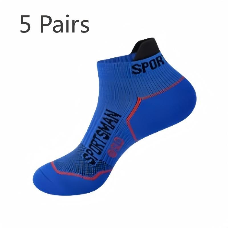 5 Paar Herren Deodorant Socken aus reiner Baumwolle, professionelle Sportsocken für Marathon, Basketball, Laufen, Bootssocken