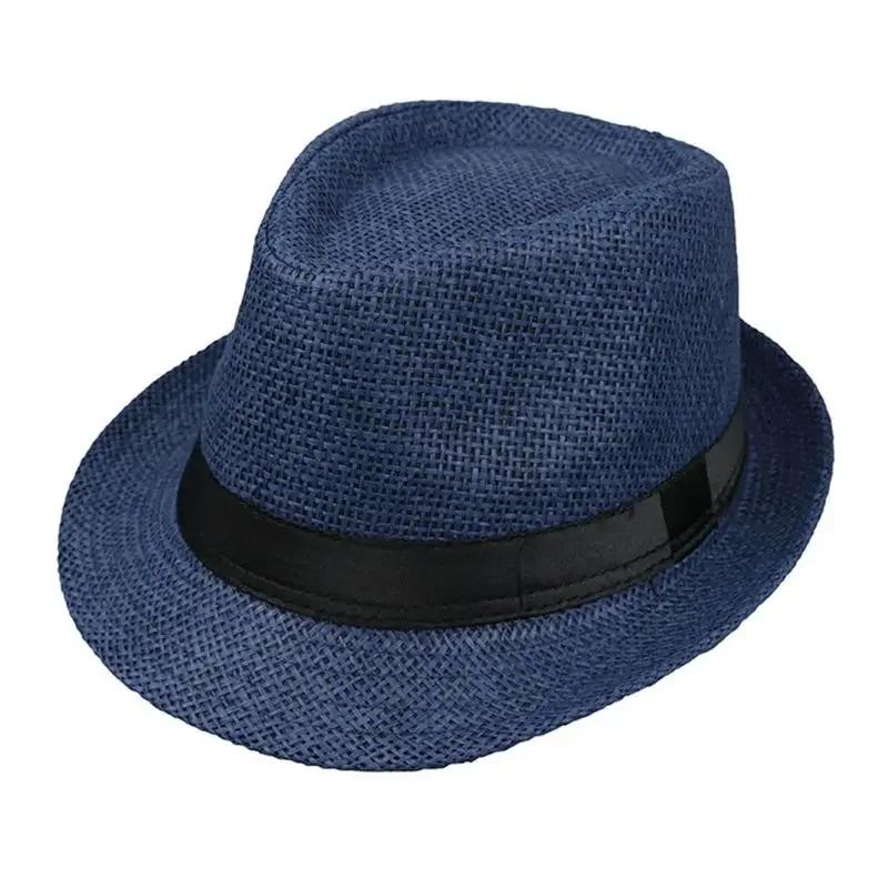 Summer Children's Hat Straw Hat Boys and Girls Baby Cap Manual Straw Summer Vacation Hat Parent-child for Sun Caps