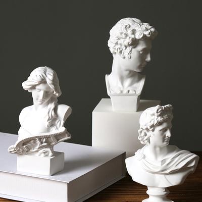 15CM Resin Statue Retro Greek Mythology Sculpture Figurine Ornament Home Office Art Decoration