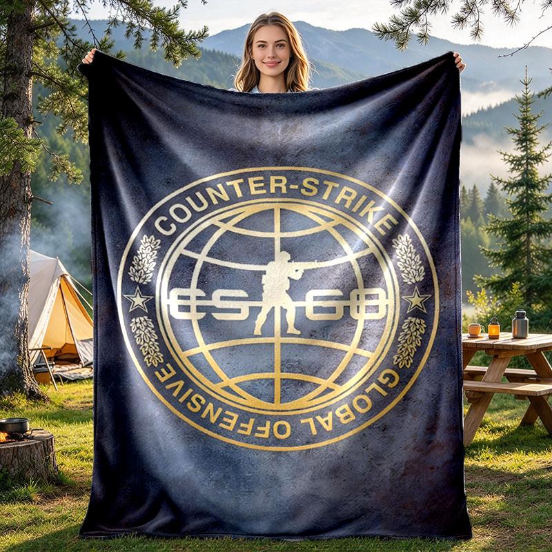 Counter Strike Print Blanket - Soft & Comfortable, for Bedroom, Travel, Sofa, Home Decoration - Birthday Christmas Gift for Friend