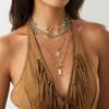 Ethnic Style Boho Necklace Necklace Set Multi-layer Necklace Personality Jewelry Set  Girls