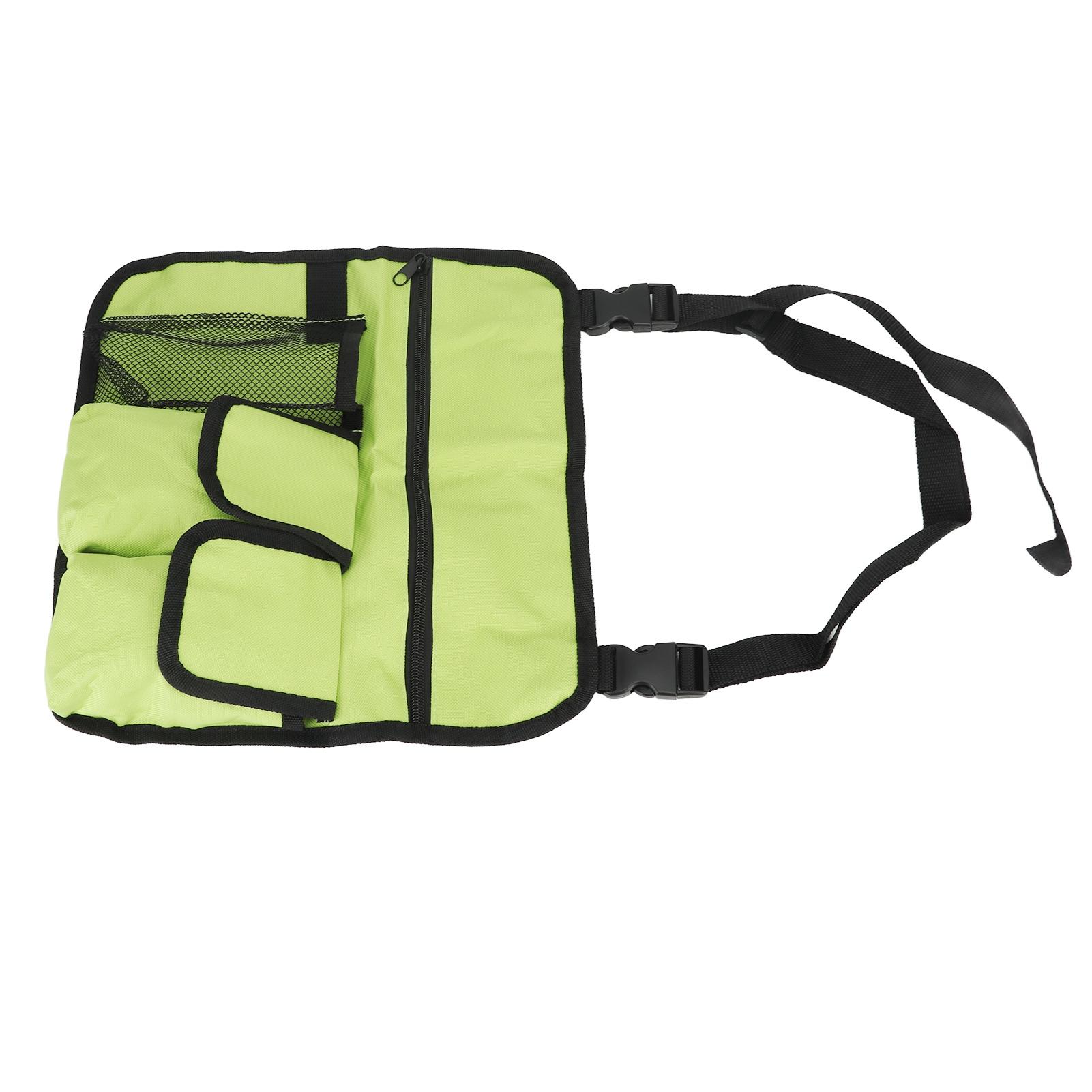

Beach Chair Armrest Bag Handy Pockets Armrest Bag Outdoor Chair Hanging Storage Pouch for Camping Green