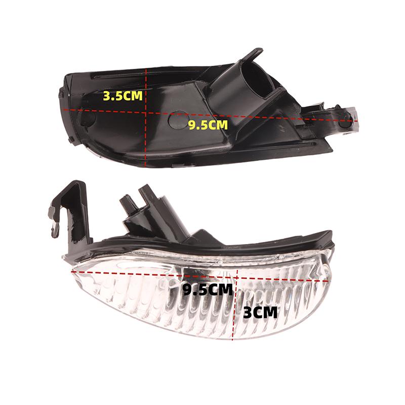 Car Mirror Signal Light 261600509R for Logan Sandero II Clear Amber Lens Stable Replacement for Auto Safety and Night Driving