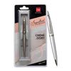 CELLO Pix cu bilă Signature Crème Ivory Slim Pachet de 1 Cerneală Albastră Vârf de 0,7 mm pentru Birou, Casă și Școală