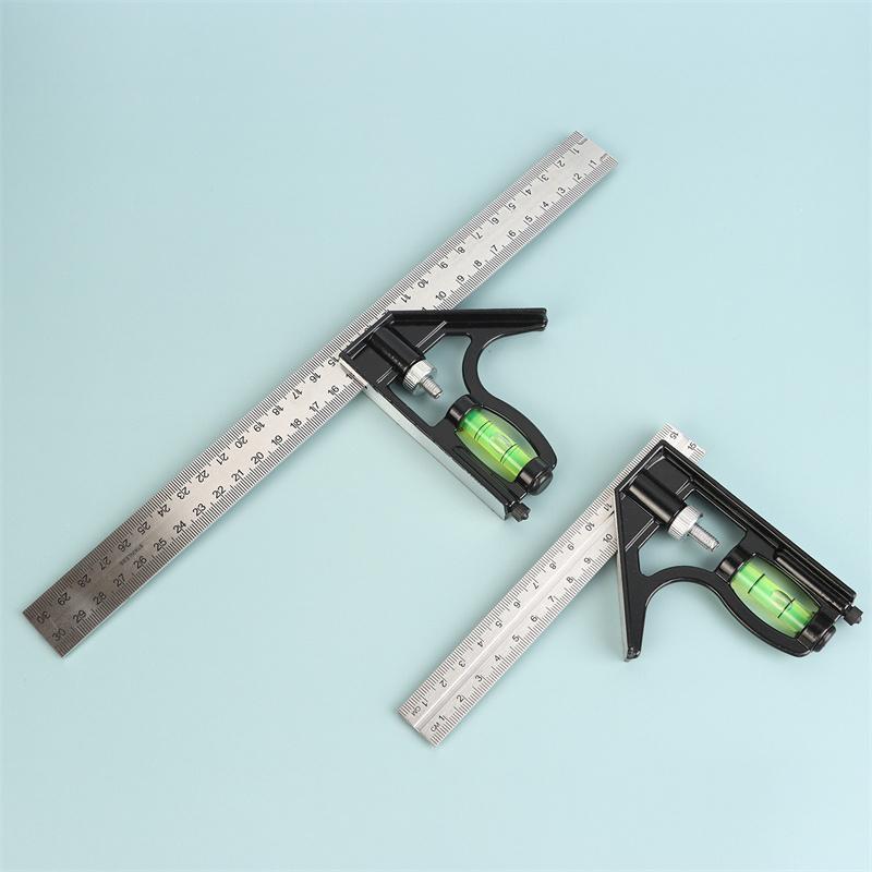 Adjustable Combination Spirit Level Angle Square Measuring Tools Set Precise Aluminium