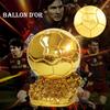 2022 Qatar Ballon d'Or Trofé Ornament Memorabilia Suvenir Fotballgave Fotball