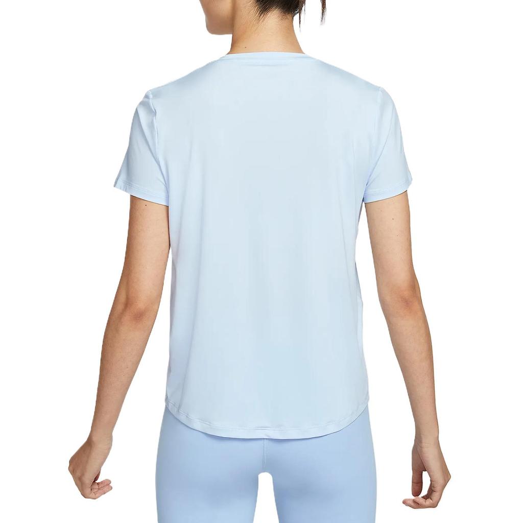 Nike Dri-Fit Comfortable Solid Color Simple Versatile Short Sleeve Breathable Quick-Dry Regular T-Shirt Women Tops Blue FN2799423