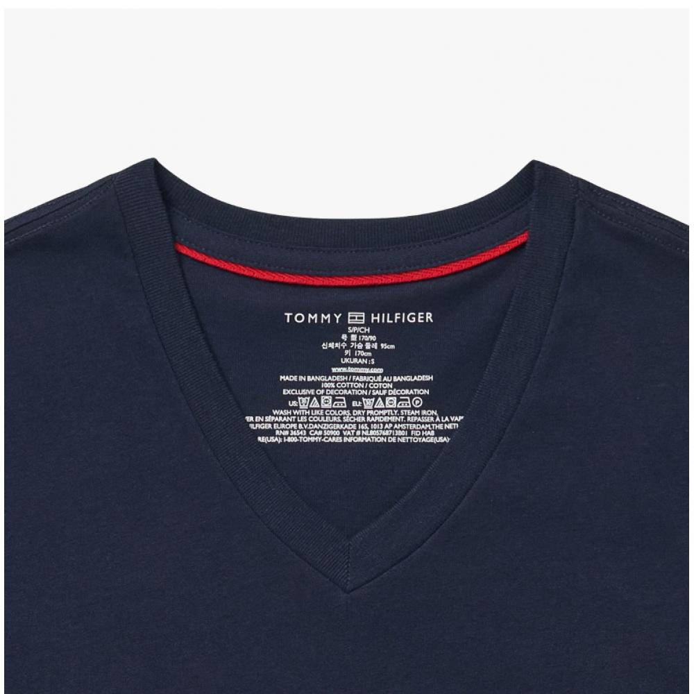 Tommy Hilfiger 09t3140 410 Flag V Neck Shared Short sleeVe Tee