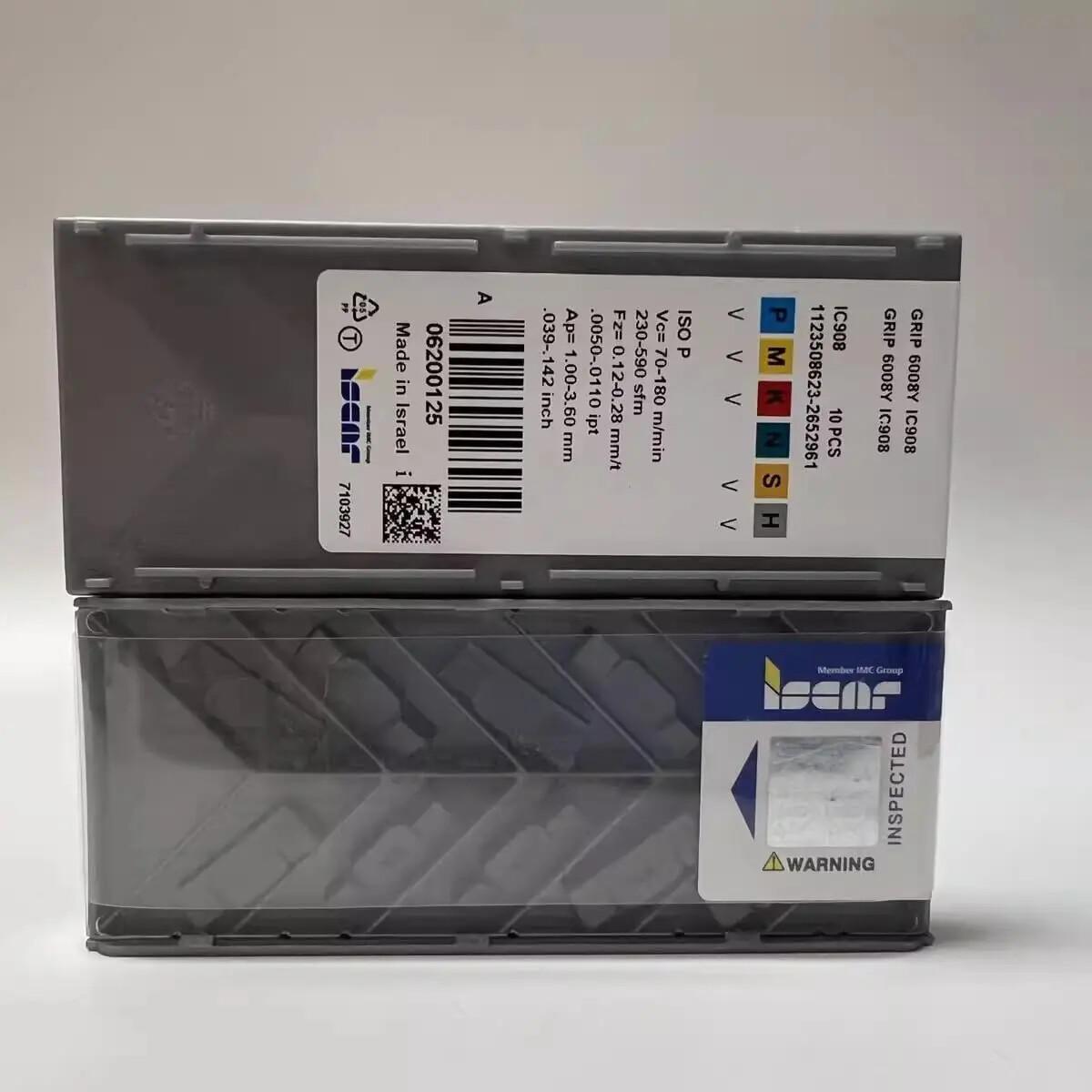 

ISCAR / GRIP6008Y IC908 Industrial indexable carbide inserts 10 Pcs