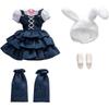 Takara Tomy Licca-chan Dress LW-04 Rabbit Tea Party Dress-Up Toy for Pretend Play Ages 3 and Up
