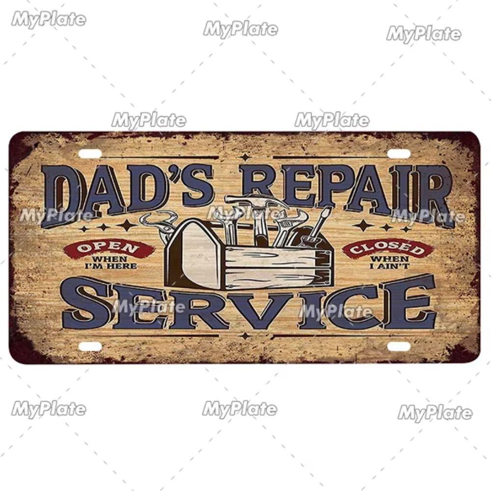 

Retro Metal Tin Sign Vintage Car Decor 15x30 cm for Wall