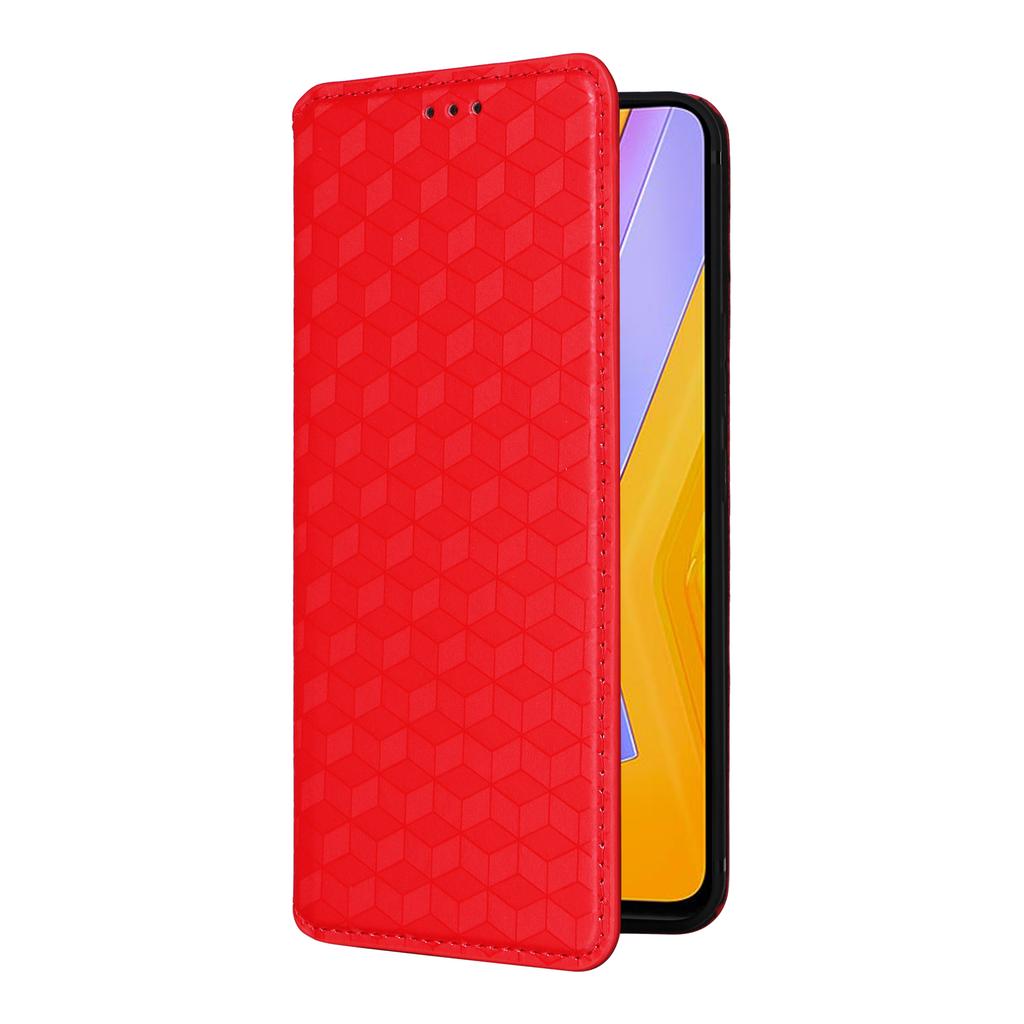 For vivo Y200e 5G/V40 SE 5G/Y100 5G (Indonesia)/V30 Lite 4G/T3 5G/Y100 4G/V30 SE 5G Case Rhombus Pattern Smart Phone Cover