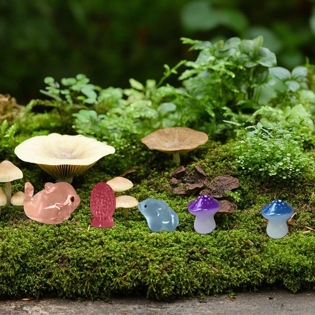 Luminous Mini Resin Animals 100 Pieces Resin Statue Miniature Animal Statues For Home Landscape Tank Yard Aquarium Terrarium