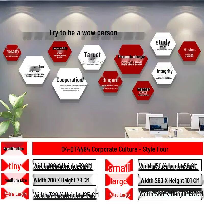 

Motivational Office Culture Wall Decor