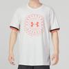 Under Armour Vintage Logo Print Crew Neck T-Shirt Men Tops White 1361665-112